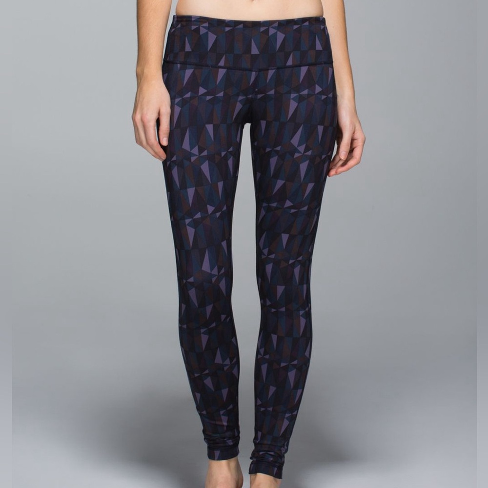 Lululemon Wunder Under Pant *Full-On Luon Stained Glass Love Nightfall Black